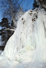 водопад Плакун зимой